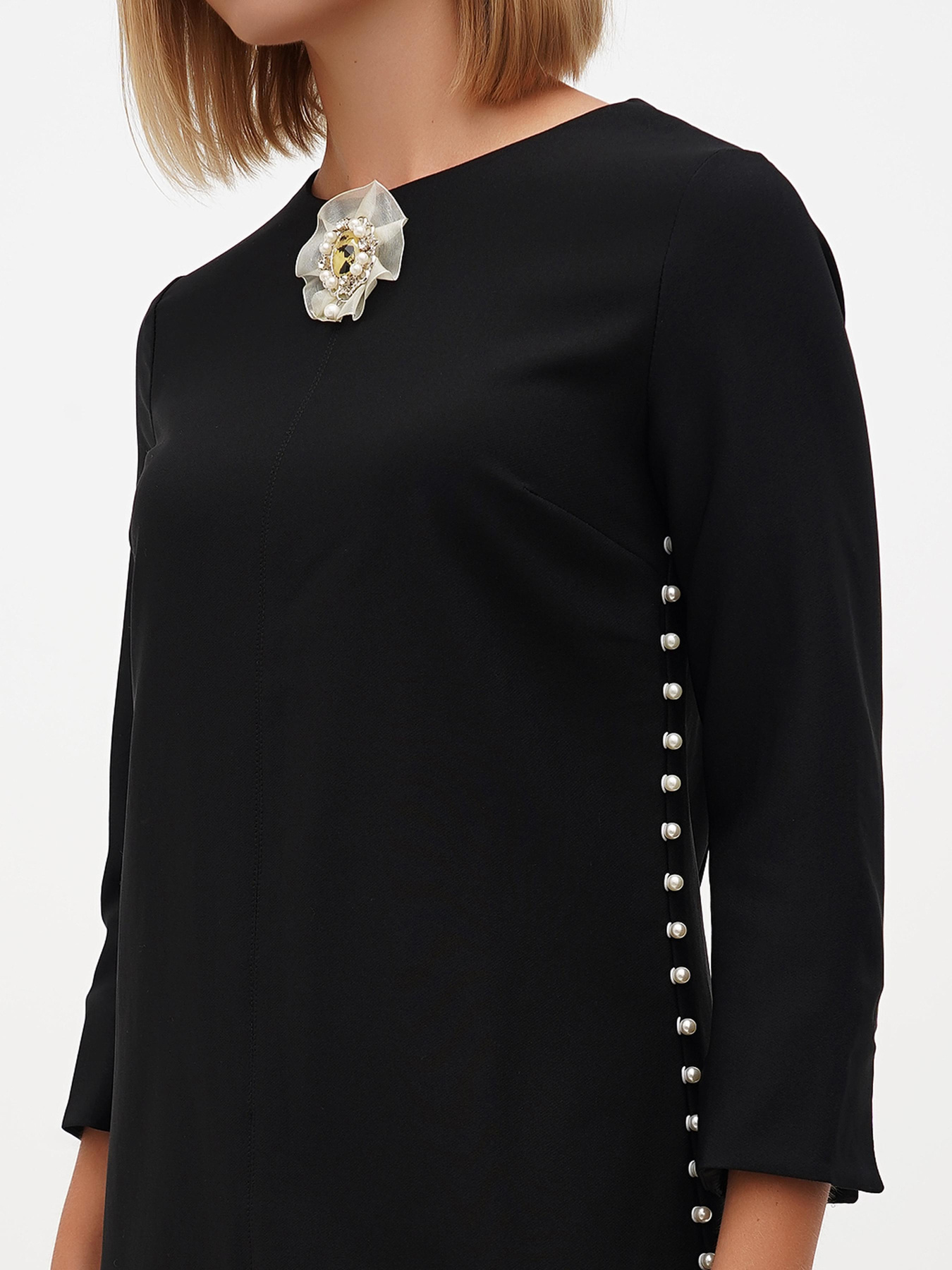 Платье мини Sassofono модель A271-SC-1941_черный Фото