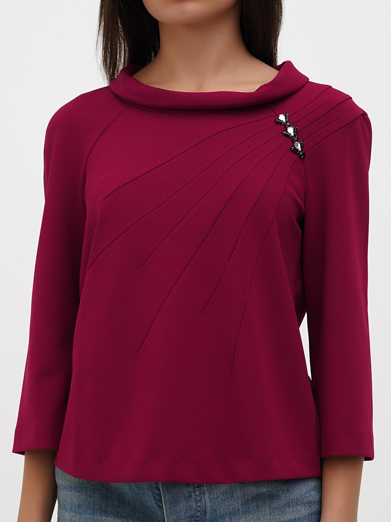 Блуза Sassofono модель A271-SC-3503_фуксия Фото