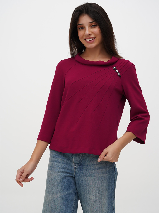 Блуза Sassofono модель A271-SC-3503_фуксия Фото