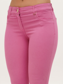 Скинни джинсы Sassofono модель A271-SF-2532_розовый Фото