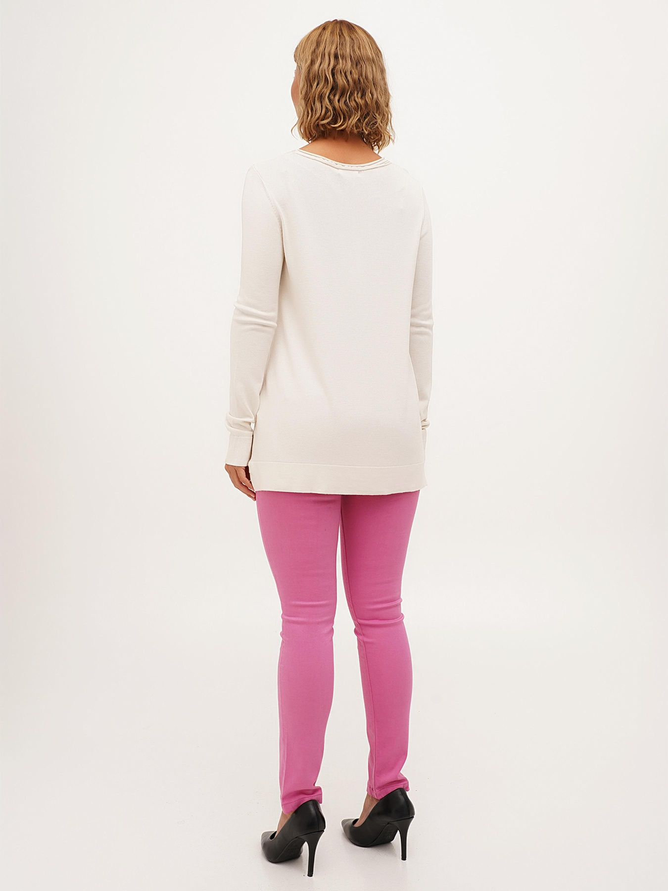 Скинни джинсы Sassofono модель A271-SF-2532_розовый Фото