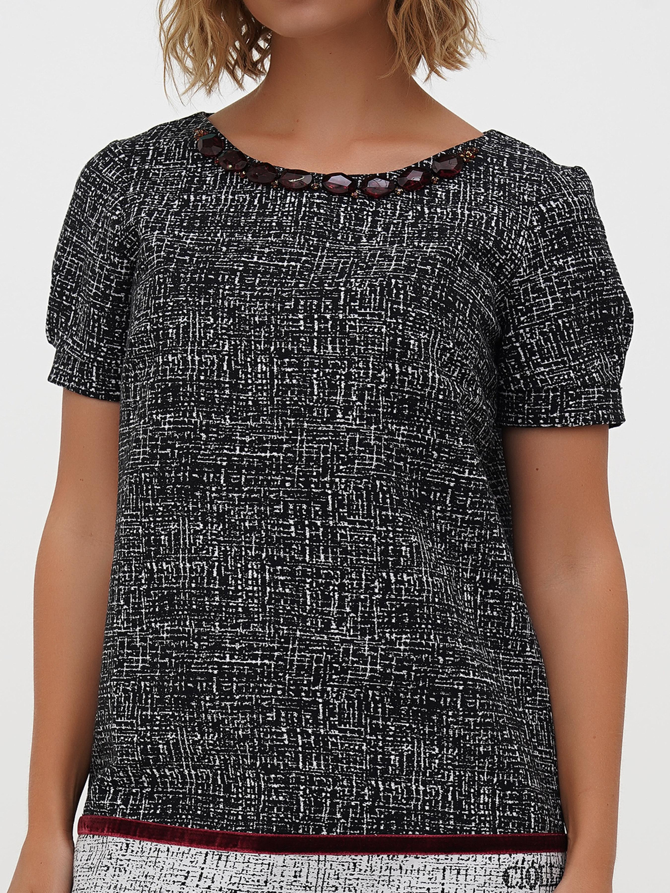 Платье мини Sassofono модель A271-CL-2660_черный_1 Фото