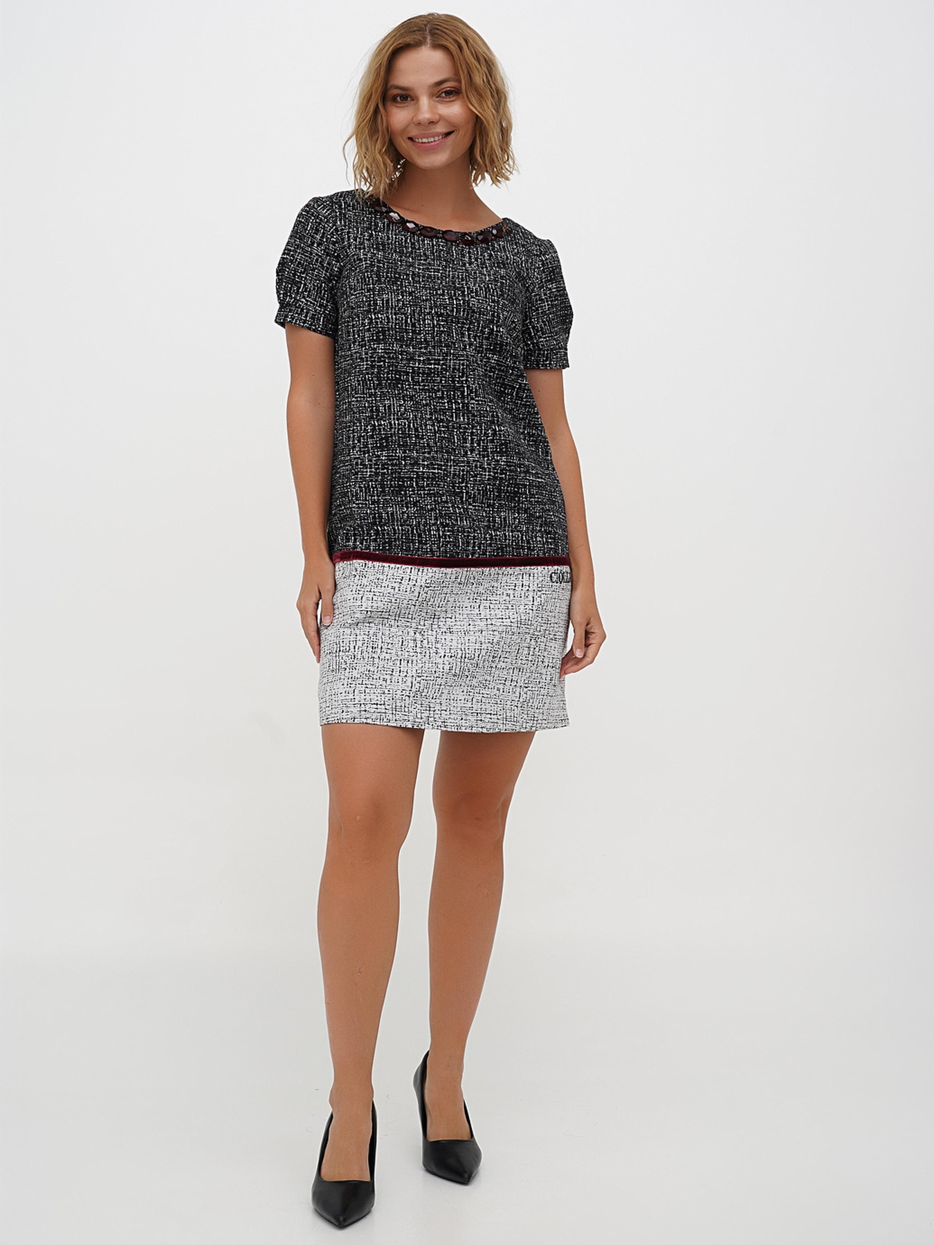 Платье мини Sassofono модель A271-CL-2660_черный_1 Фото