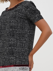 Платье мини Sassofono модель A271-CL-2660_черный_1 Платье мини Sassofono модель A271-CL-2660_черный_1 Фото