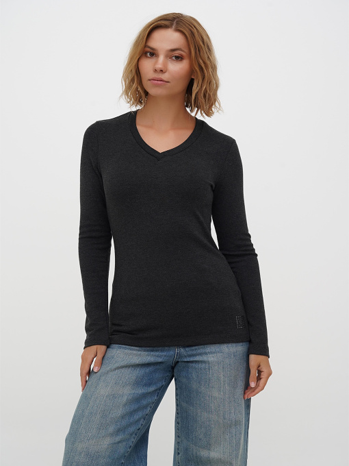 Лонгслив Sassofono модель A271-SF-3383_темно_серый Фото