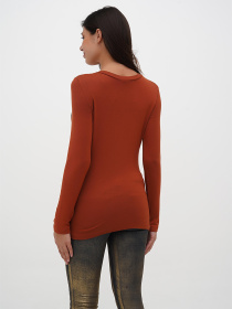 Лонгслів Sassofono модель A271-SF-3385_терракотоавый Фото