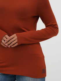 Лонгслив Sassofono модель A271-SF-3386_терракотоавый Фото