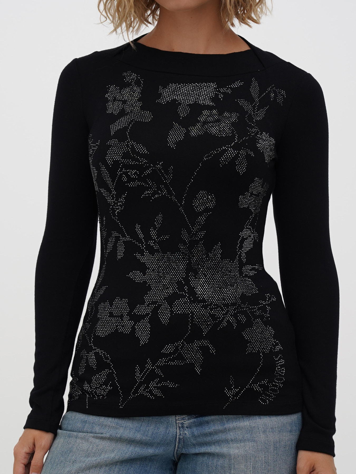 Лонгслив Sassofono модель A271-SF-3387_черный Фото