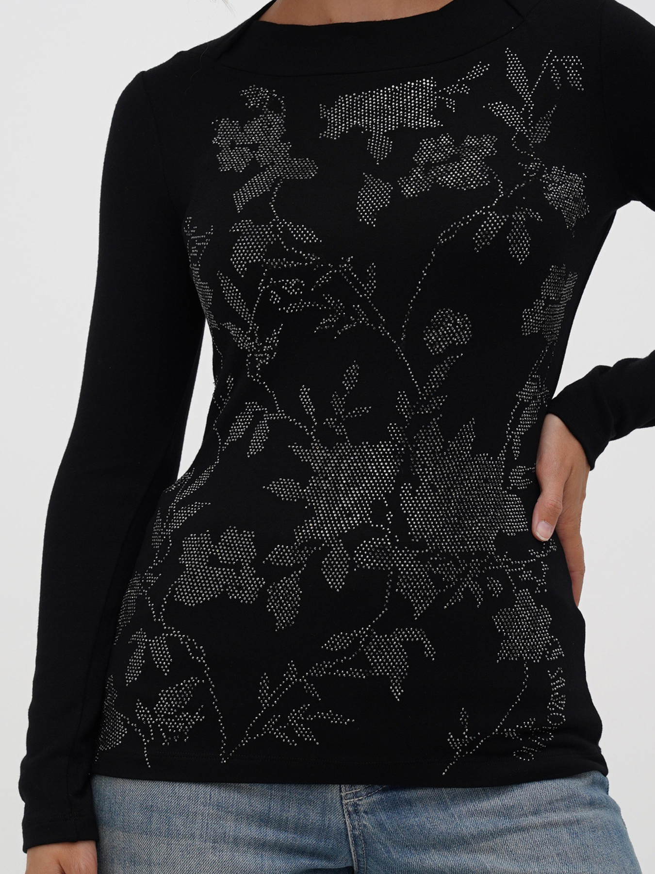 Лонгслив Sassofono модель A271-SF-3387_черный Фото