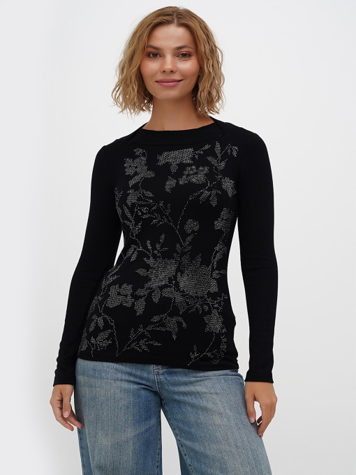 Лонгслів Sassofono модель A271-SF-3387_черный Фото