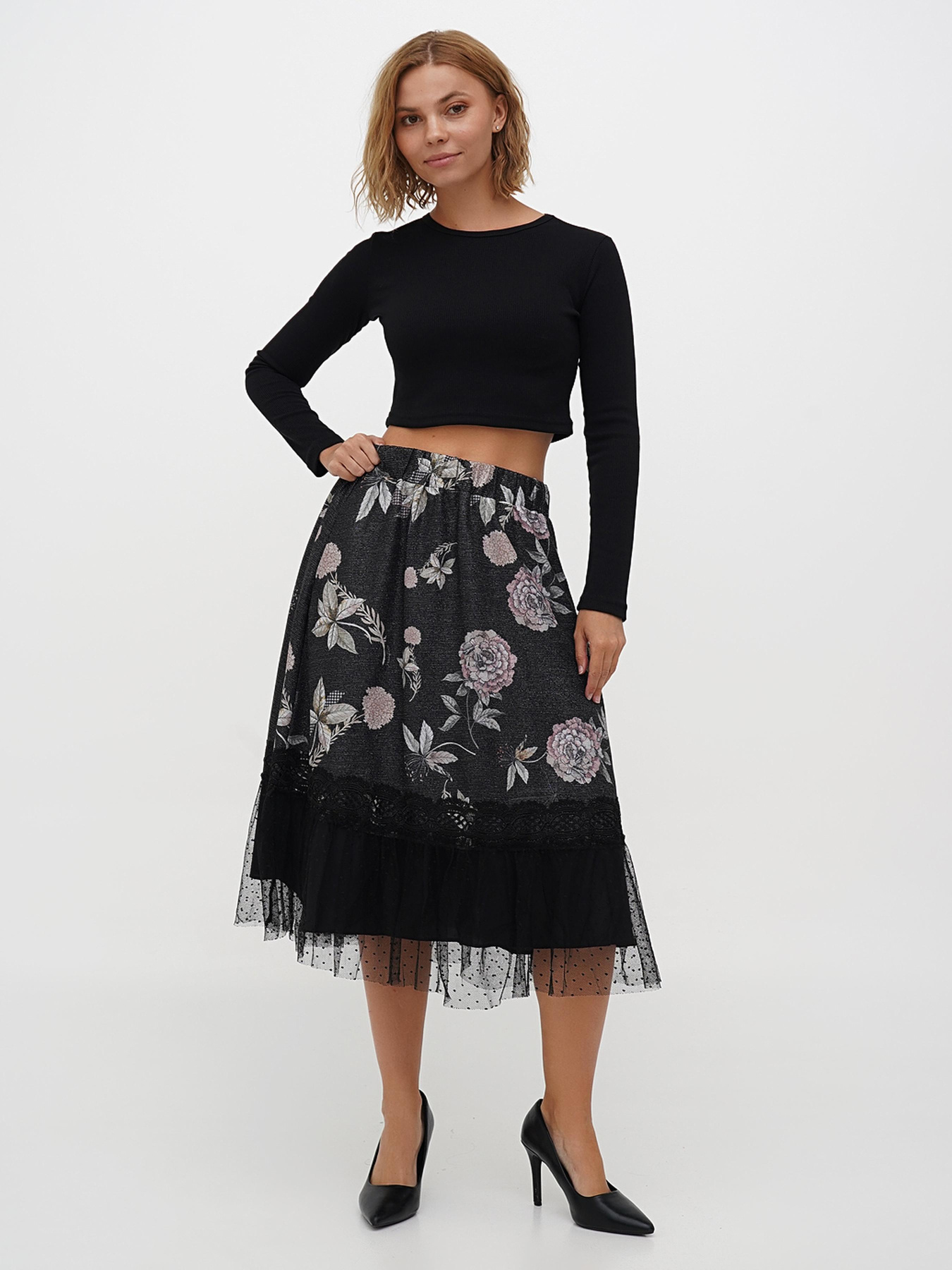 Юбка миди Sassofono модель A271-SF-3361 Фото