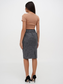 Спідниця міді Sassofono модель A271-SF-3371_темно_синий Фото