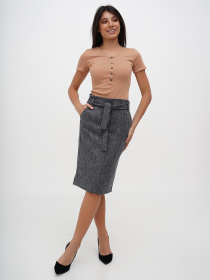 Юбка миди Sassofono модель A271-SF-3371_темно_синий Фото