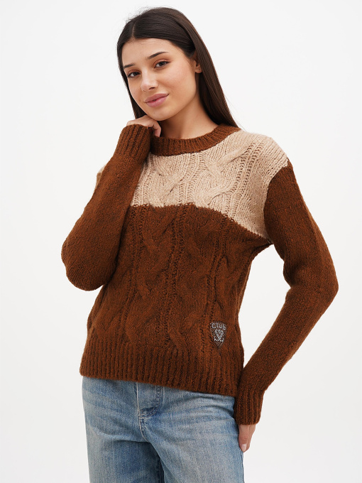 Свитер Sassofono модель A271-SC-1900_коричневый Фото