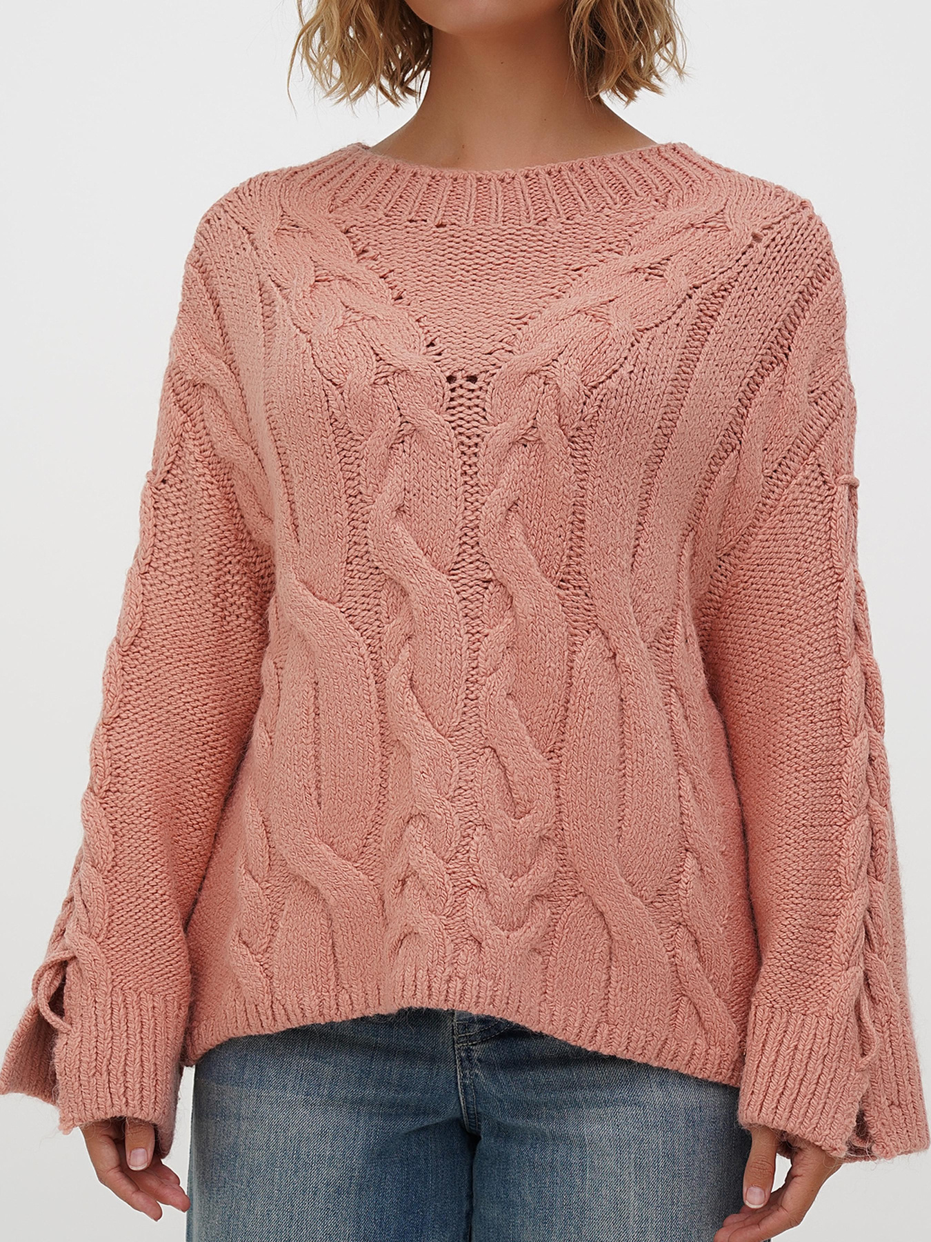 Джемпер Sassofono модель A271-SC-3531_пудра Фото