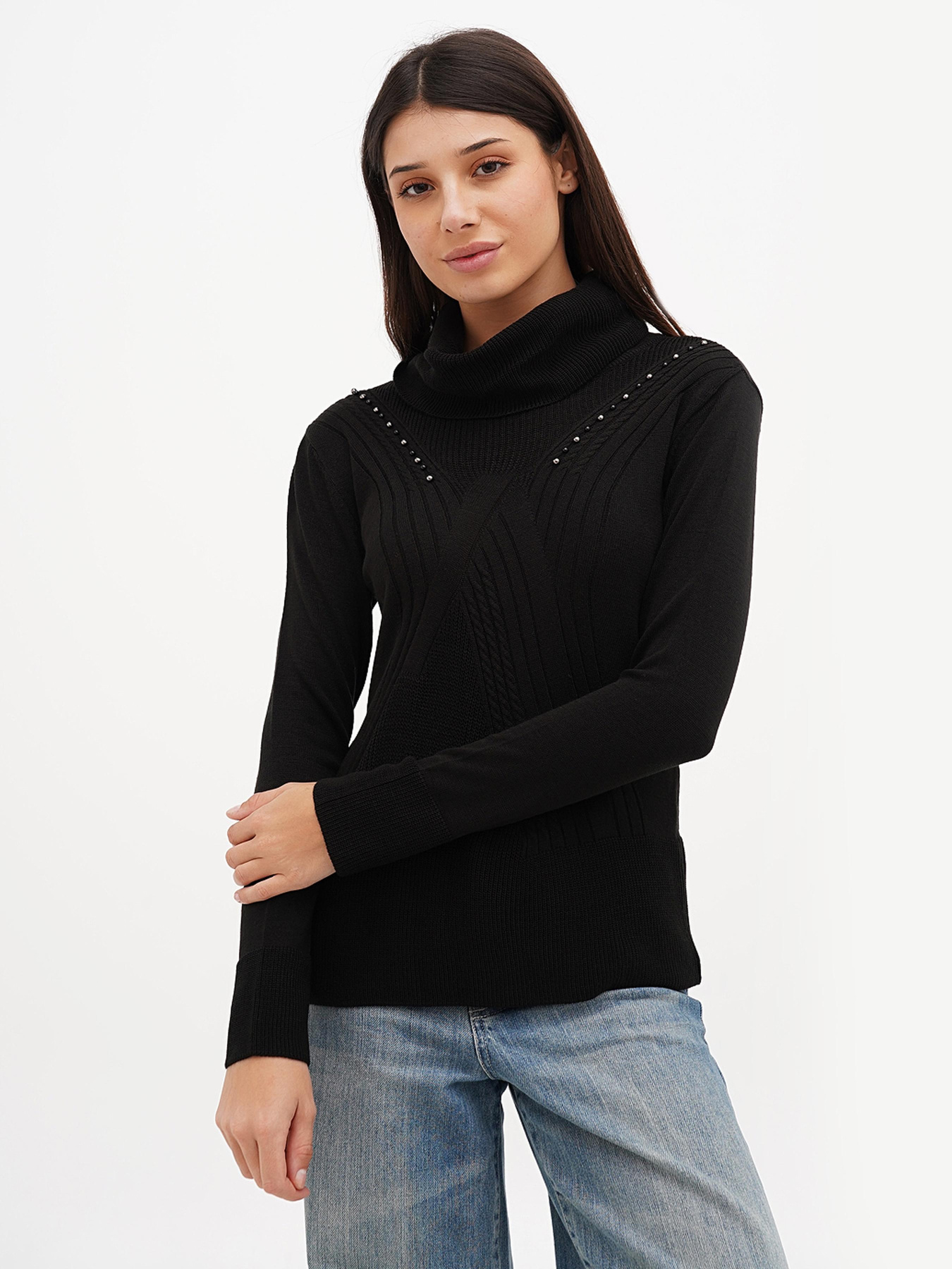 Светр Sassofono модель A271-SC-3540_черный Фото