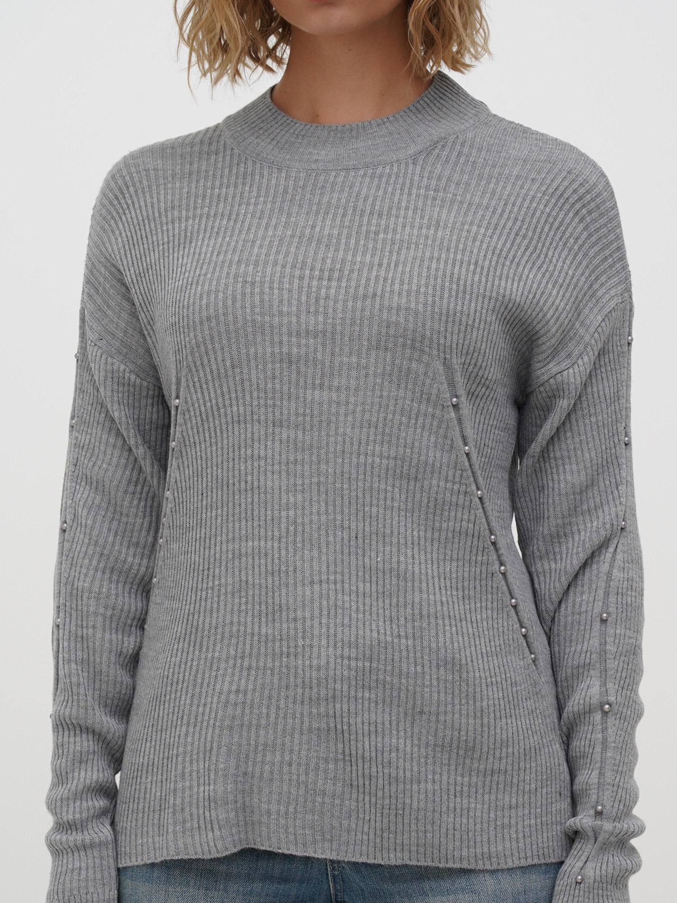 Джемпер Sassofono модель A271-SC-3542_серый Фото