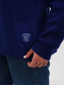 Свитер Sassofono модель A271-SC-3551_синий Свитер Sassofono модель A271-SC-3551_синий Фото