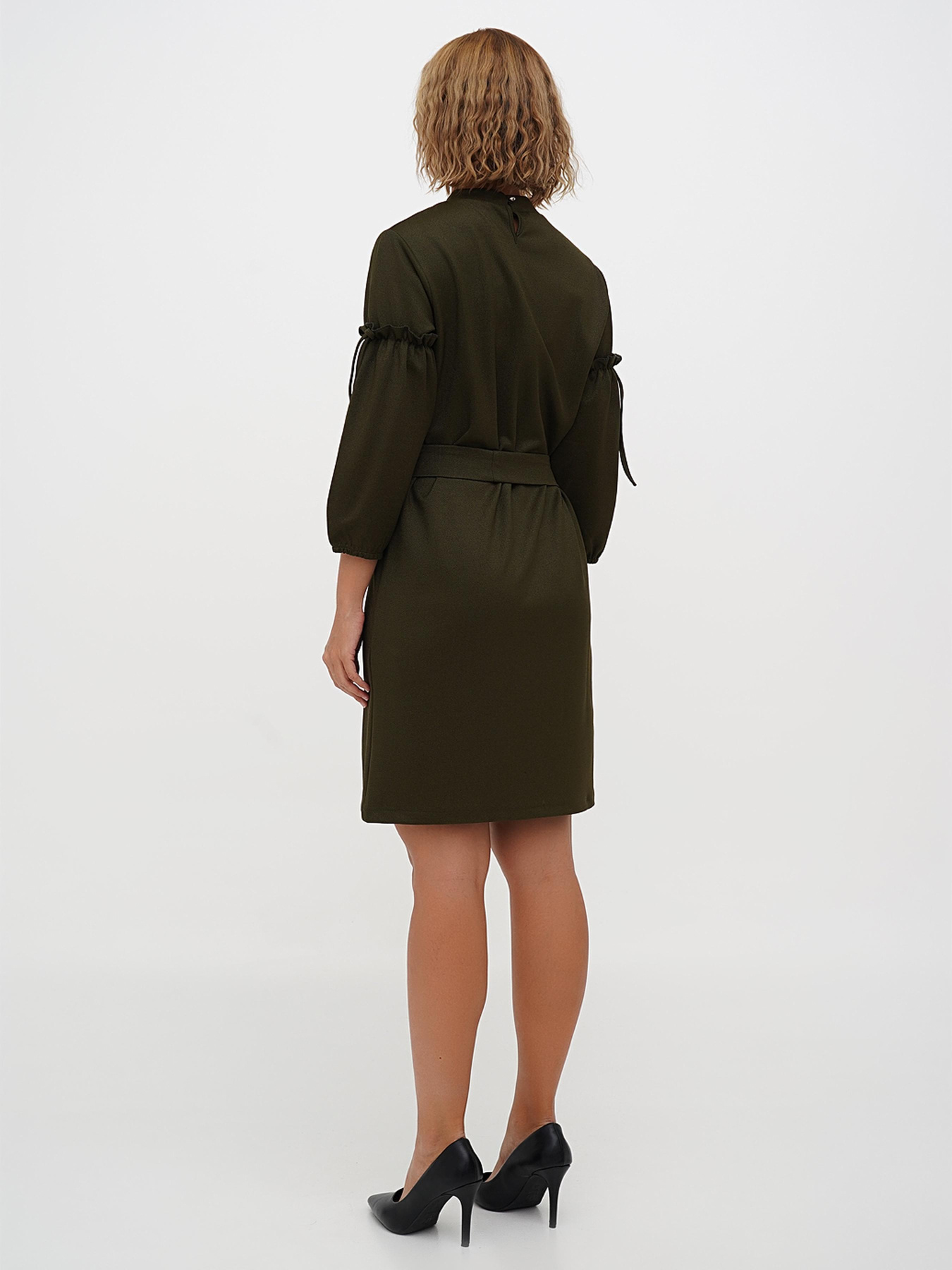 Платье мини Sassofono модель A271-SC-3449_хаки Фото
