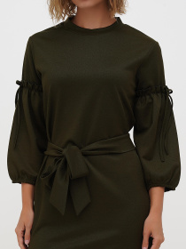 Платье мини Sassofono модель A271-SC-3449_хаки Фото