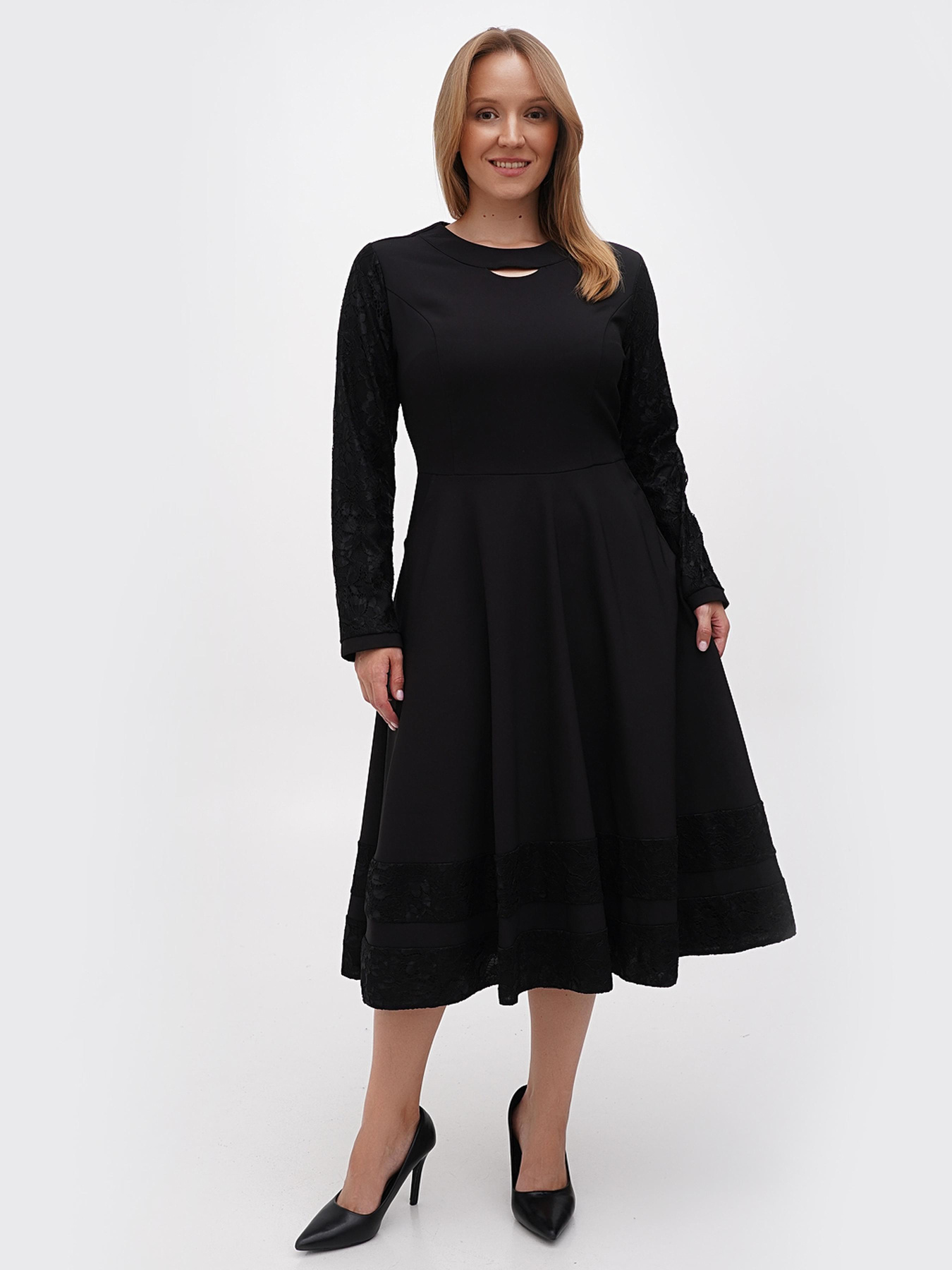 Сукня міді Sassofono модель A271-SC-3453 Фото