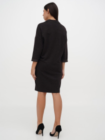 Сукня міні Sassofono модель A271-SC-3484_коричневій Фото