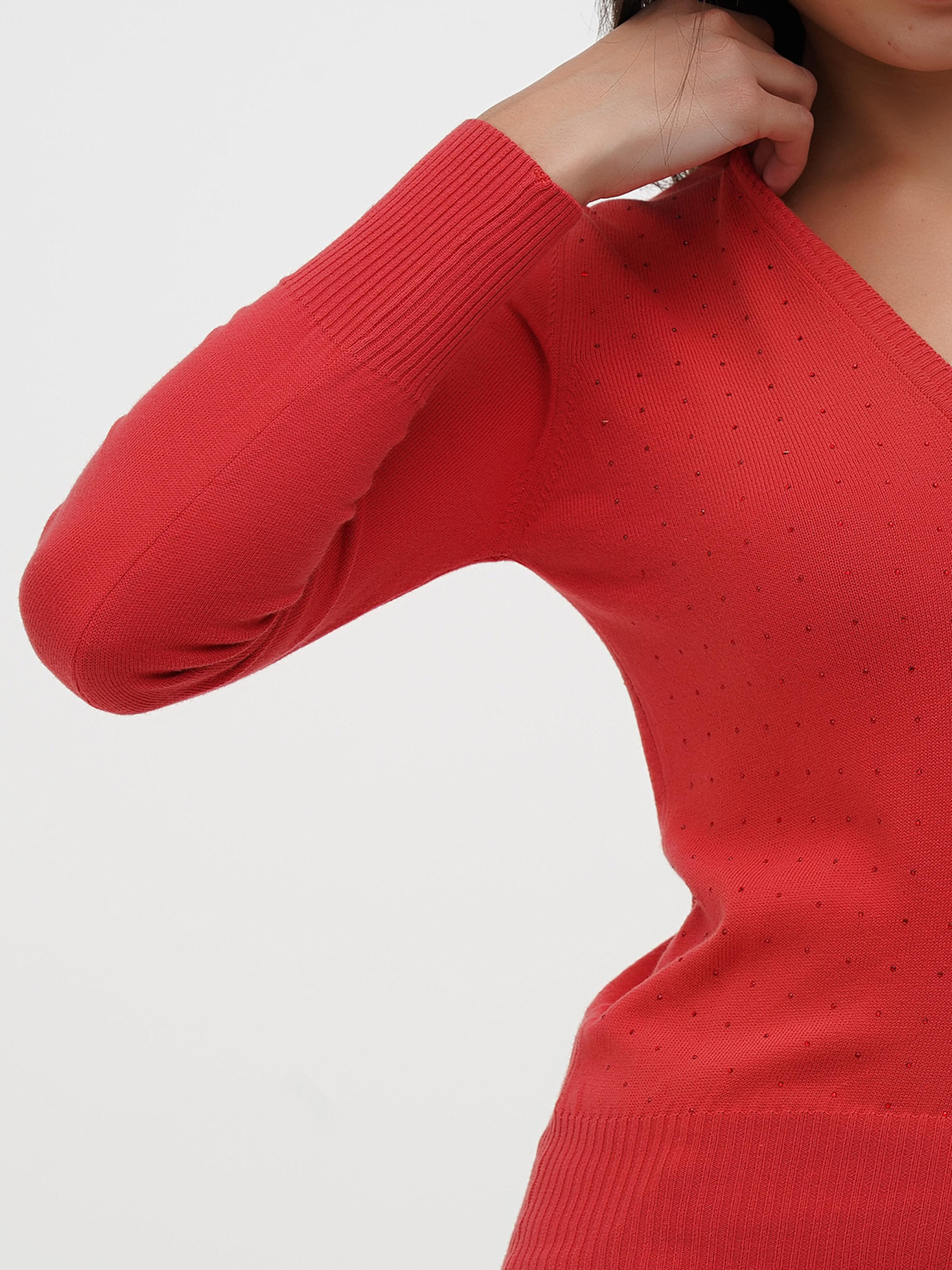 Джемпер Sassofono модель A271-SF-3586_красный Фото