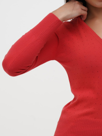 Джемпер Sassofono модель A271-SF-3586_красный Фото