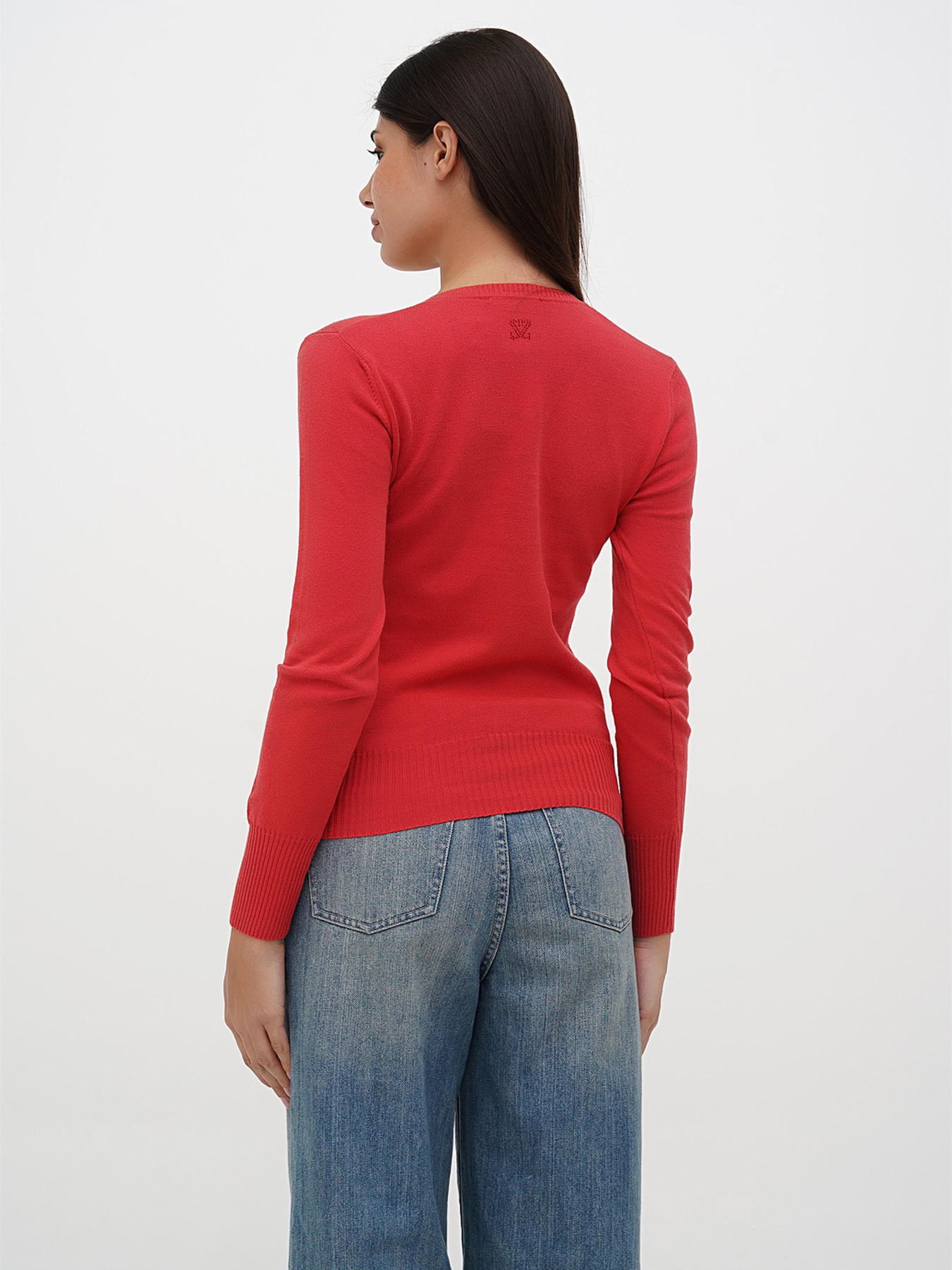 Джемпер Sassofono модель A271-SF-3586_красный Фото