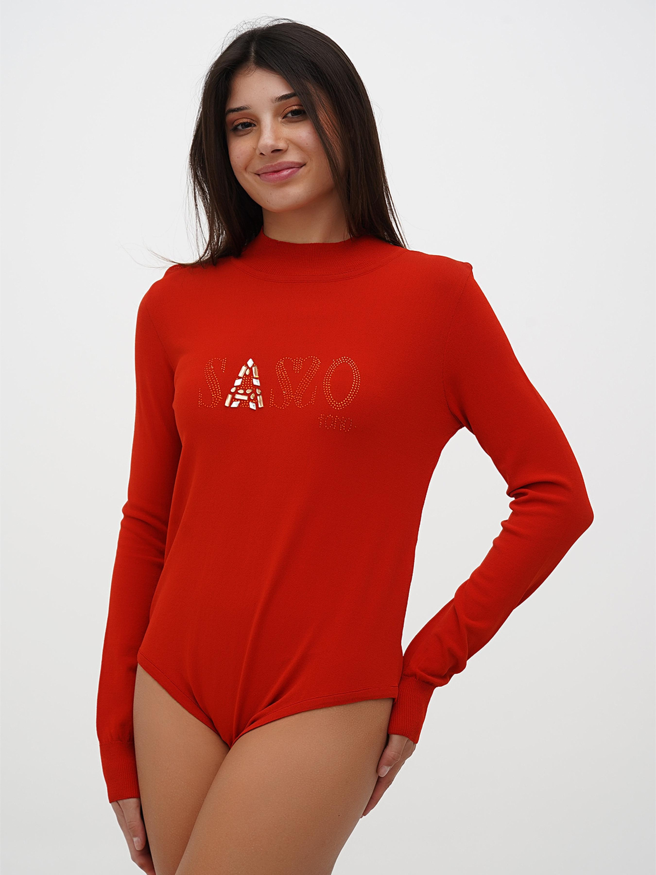 Боди Sassofono модель A271-SF-3592_терракотовый Фото