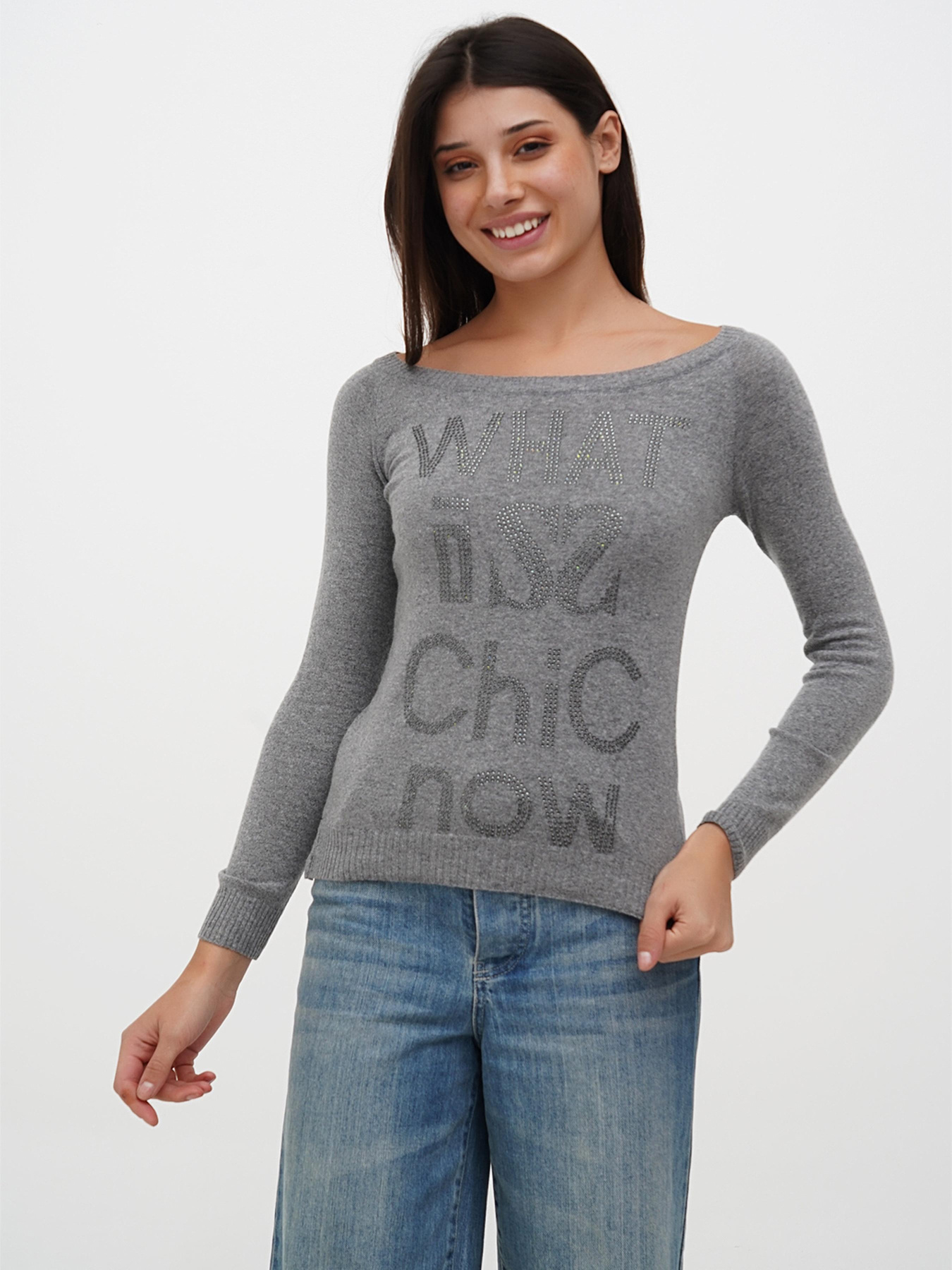 Джемпер Sassofono модель A271-SF-3594_серый Фото