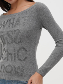 Джемпер Sassofono модель A271-SF-3594_серый Фото