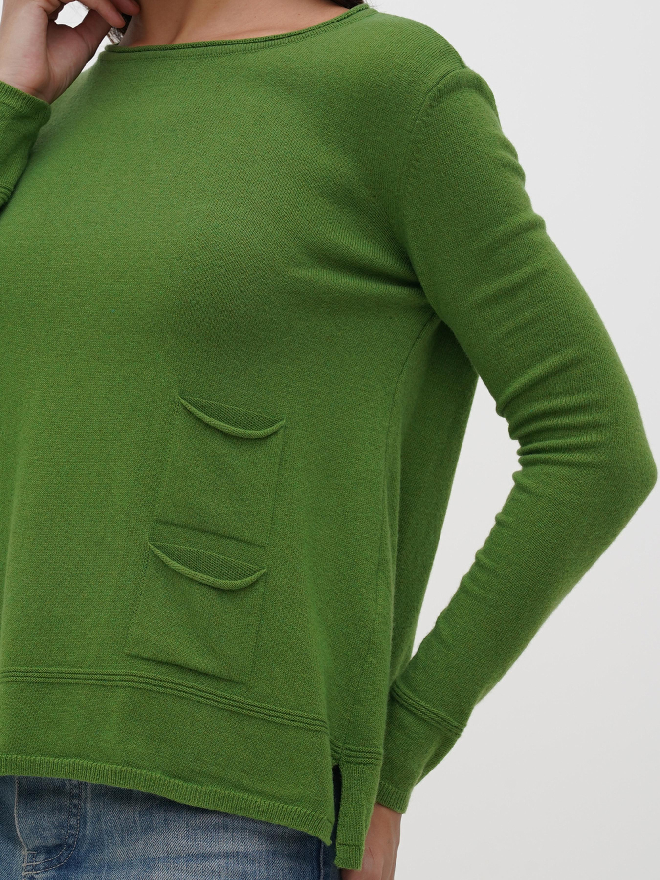 Джемпер Sassofono модель A271-SF-3410_зеленый Фото