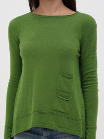 Джемпер Sassofono модель A271-SF-3410_зеленый Фото