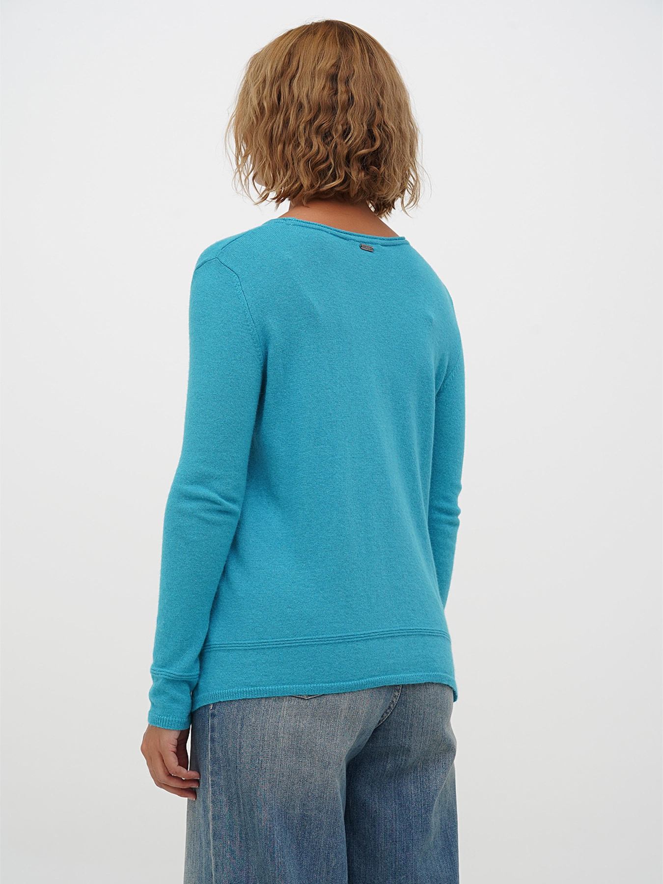 Джемпер Sassofono модель A271-SF-3410_бирюзовый Фото