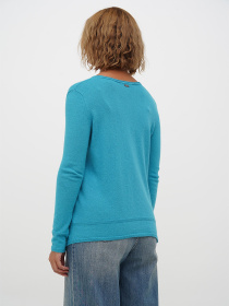 Джемпер Sassofono модель A271-SF-3410_бирюзовый Фото