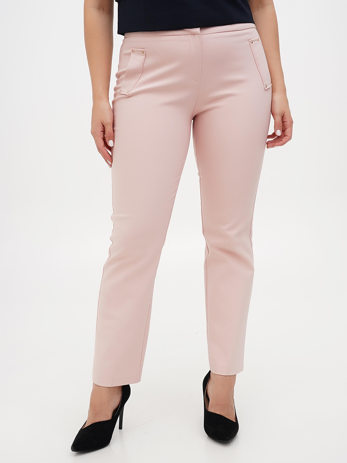 Брюки повседневные Sassofono модель A271-SF-3767_пудра Фото