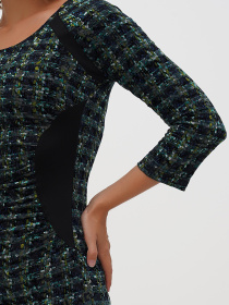 Платье мини Sassofono модель A271-CL-2658_Бордовий Фото