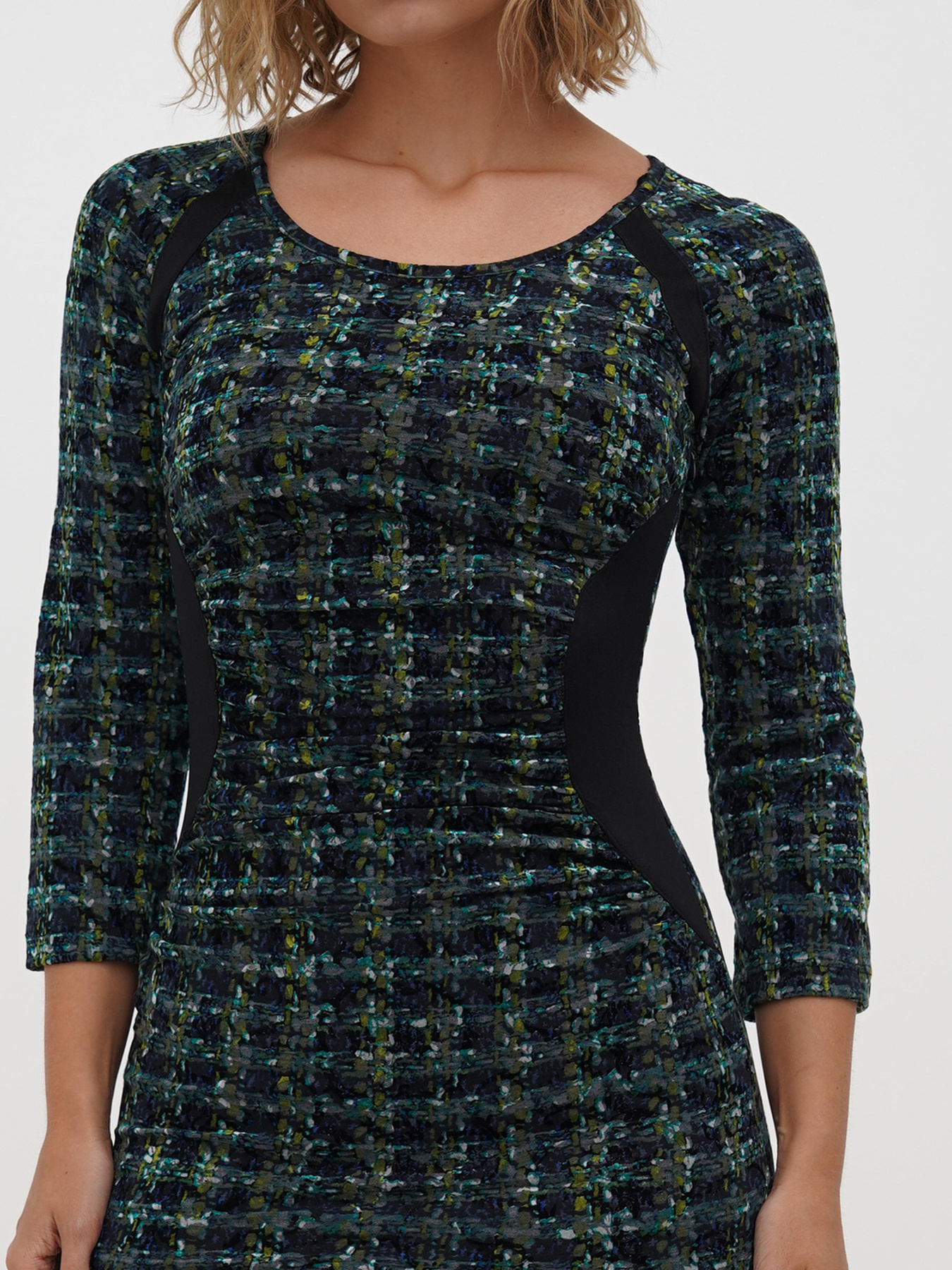 Платье мини Sassofono модель A271-CL-2658_Бордовий Фото