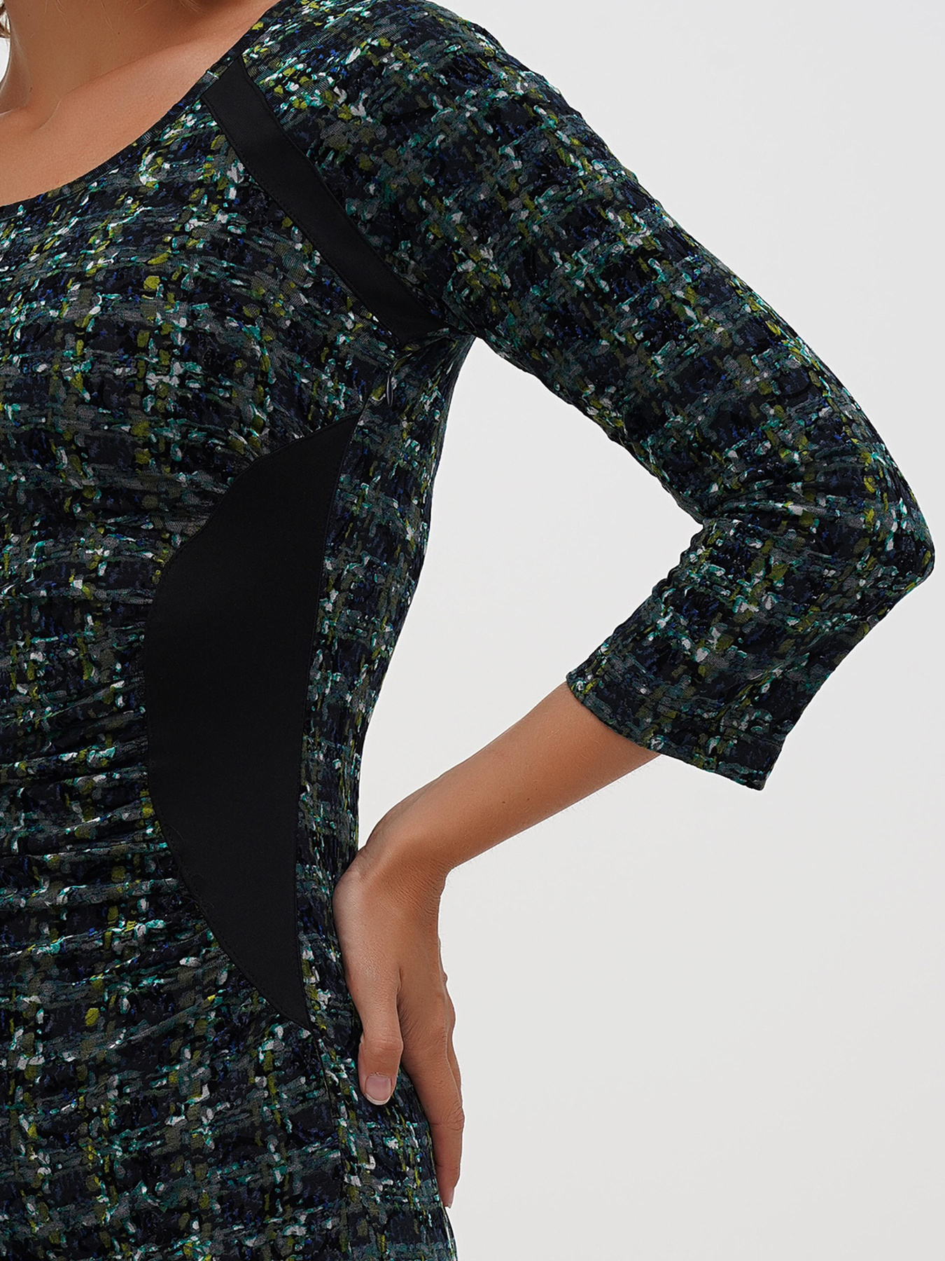 Платье мини Sassofono модель A271-CL-2658_Бордовий Фото