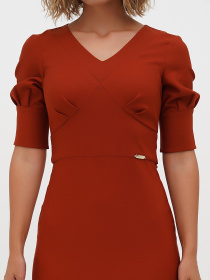 Сукня міді Sassofono модель A271-CL-2671_красном Фото