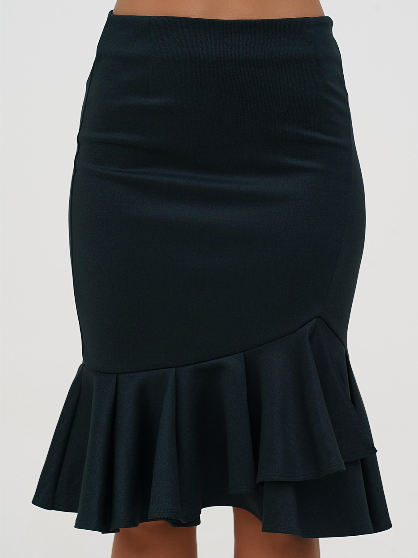 Спідниця міді Sassofono модель A271-SF-2882_зеленый Фото