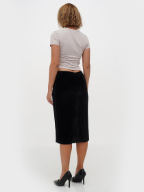 Юбка миди Sassofono модель A271-SF-2890_черный Фото