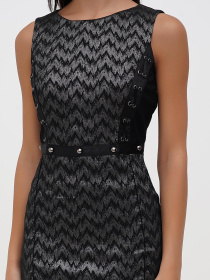 Платье мини Sassofono модель A271-SC-2947_Коричневий Платье мини Sassofono модель A271-SC-2947_Коричневий Фото