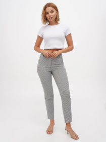 Повсякденні штани Sassofono модель A271-CL-3335_бирюзовый_серый Фото