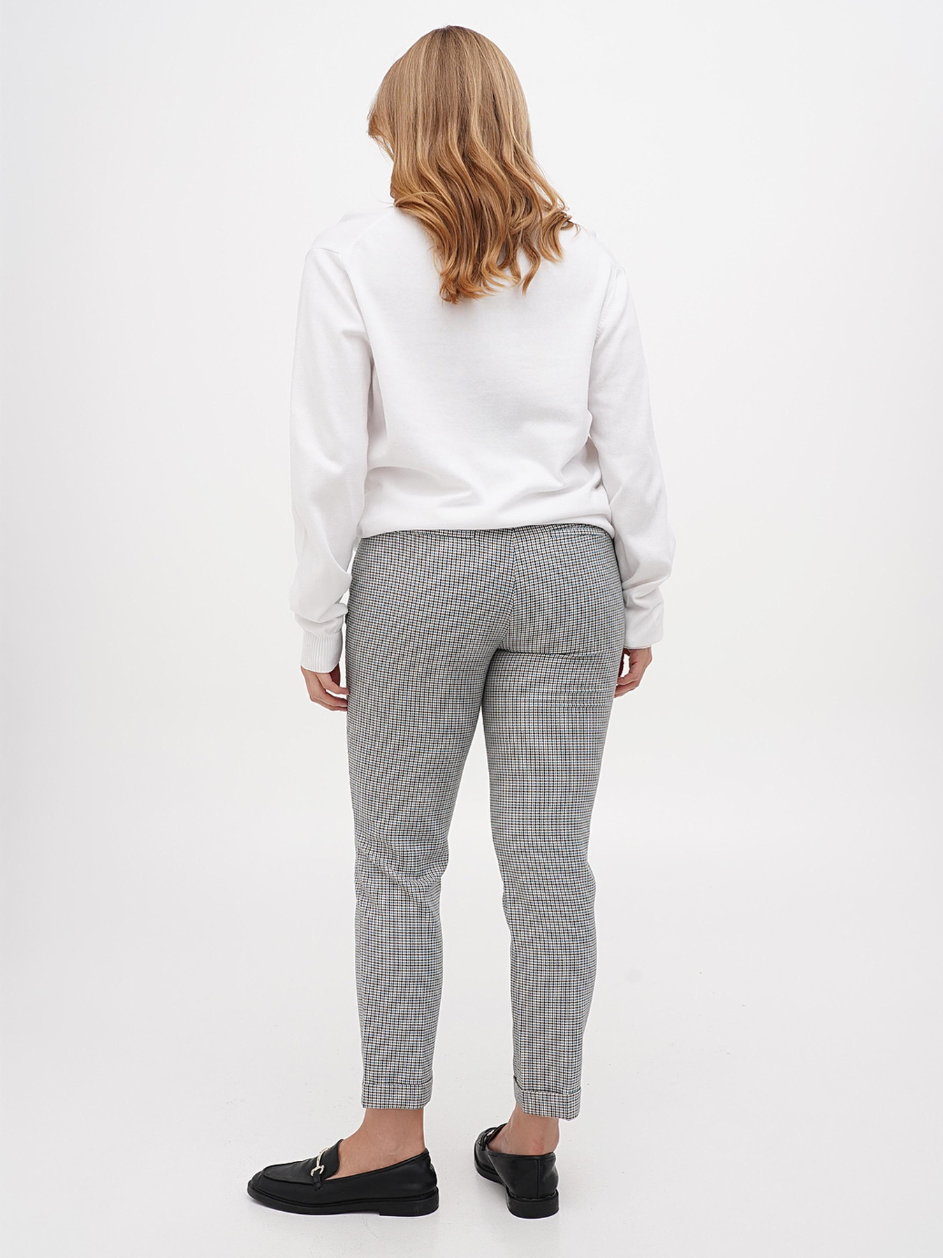 Штани повсякденні Sassofono модель A271-CL-3336_бирюзовый_серый Фото