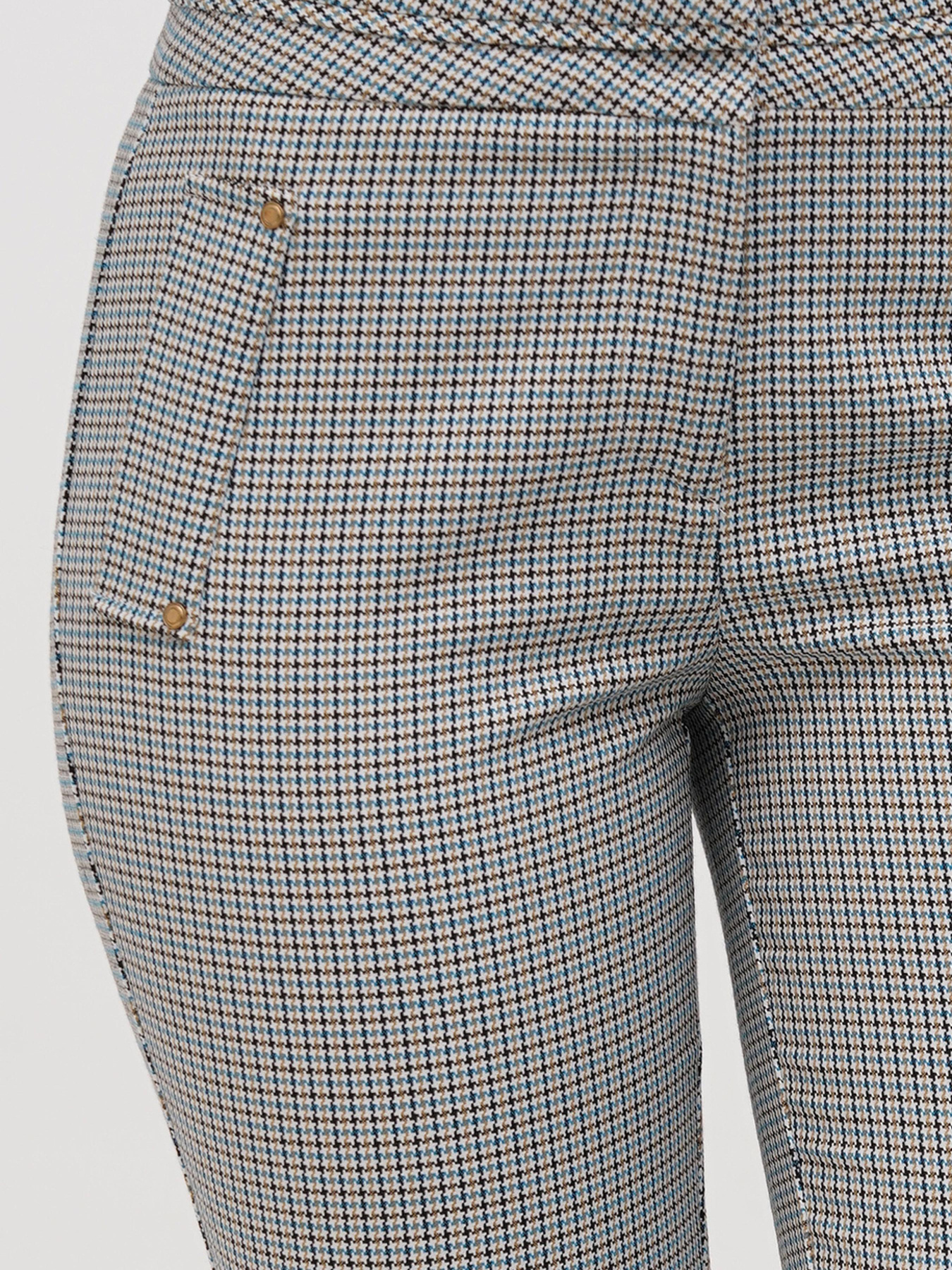 Штани повсякденні Sassofono модель A271-CL-3337_бирюзовый_серый Фото