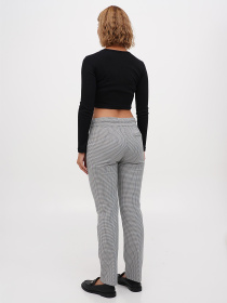 Штани повсякденні Sassofono модель A271-CL-3337_бирюзовый_серый Фото