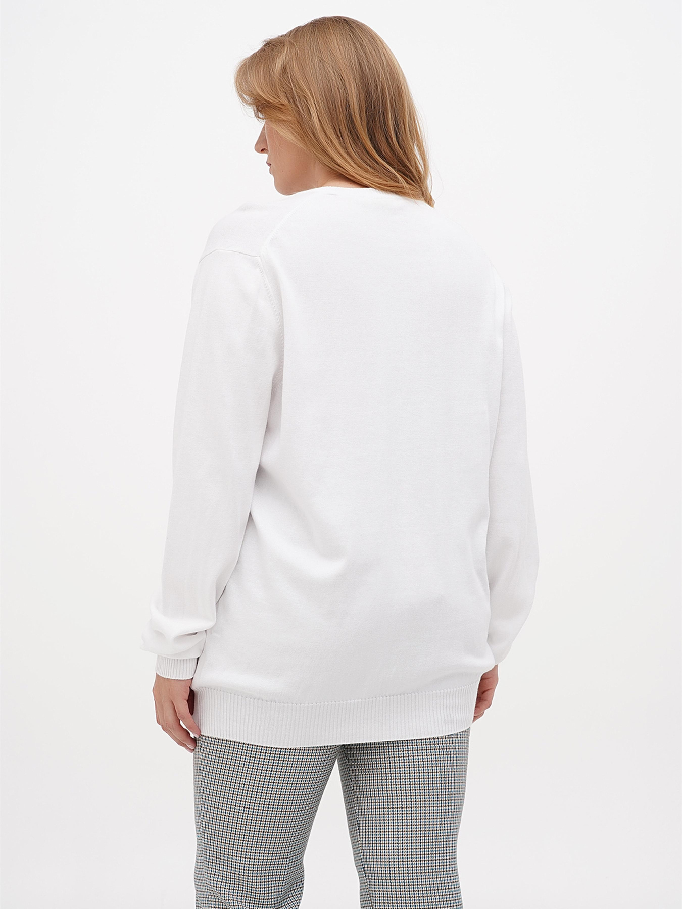 Джемпер Sassofono модель A271-SF-1877_белый Фото