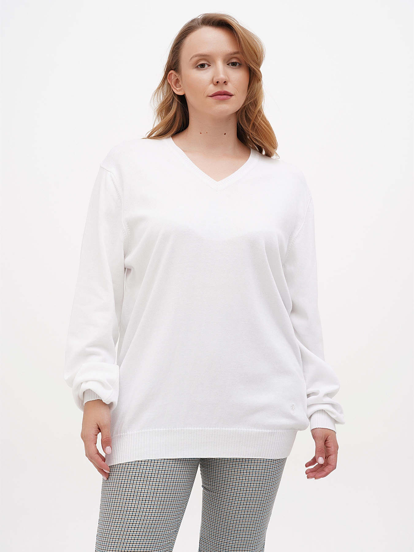 Джемпер Sassofono модель A271-SF-1877_белый Фото